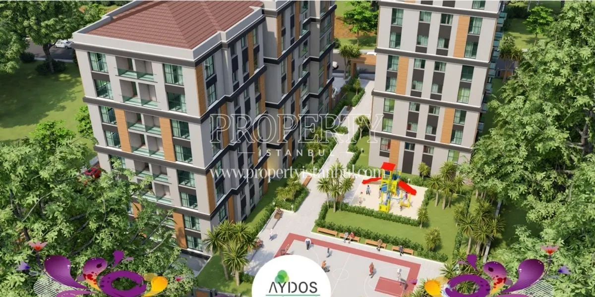Two buildings with basketball court in Aydos Sehrazat project