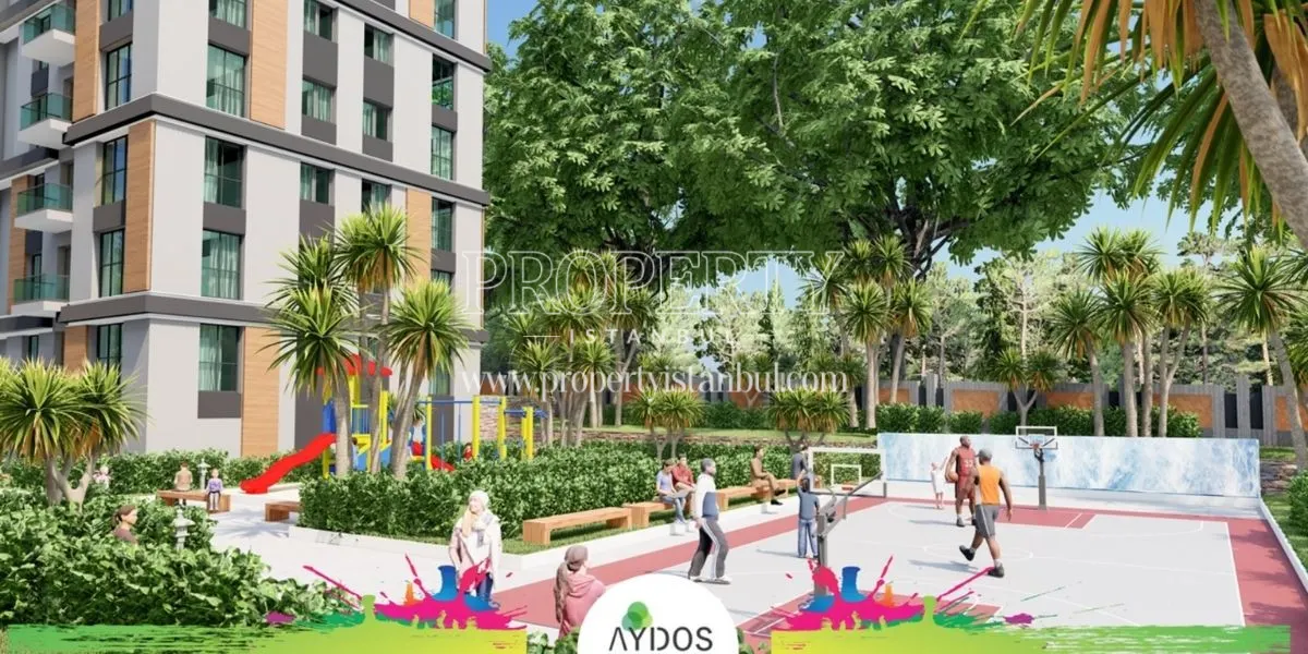 People playing basketball in Aydos Sehrazat project