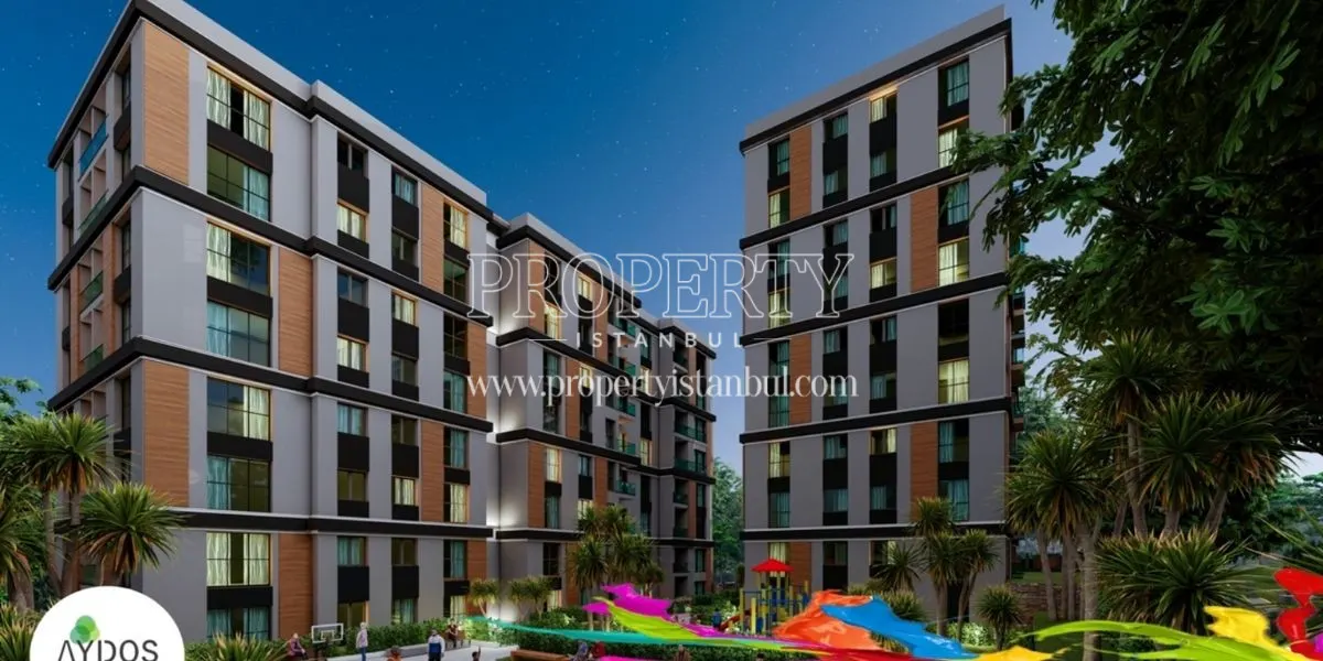 Aydos Sehrazat project buildings at night