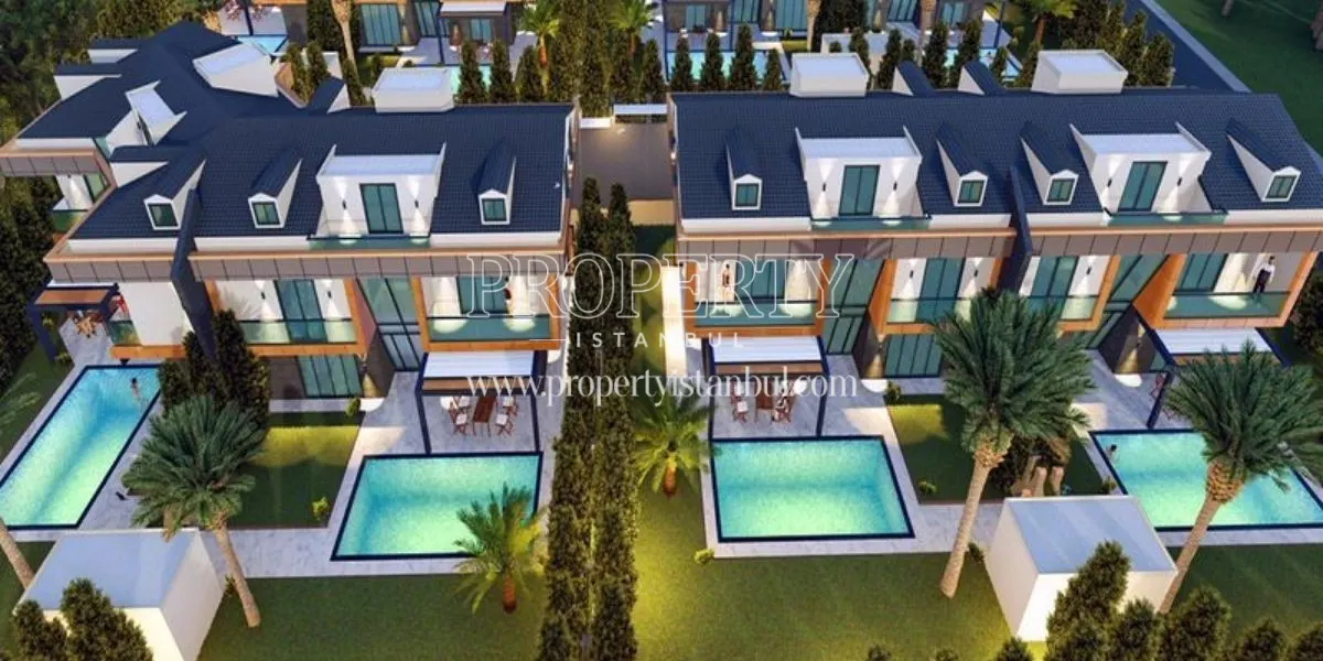 Two villas with an outdoor pool in the Mavera Villa Etap 2 project
