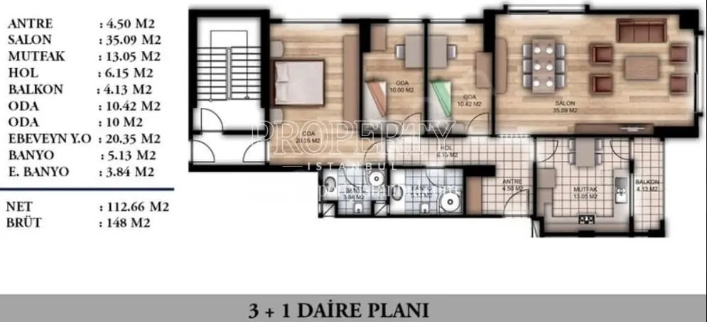 Caddepark Erenkoy floor plan