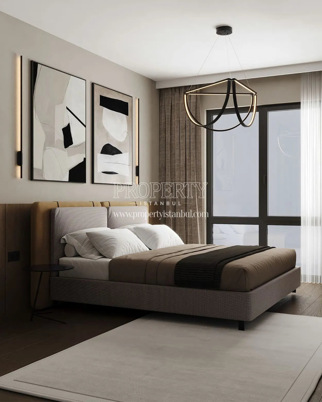 Bedroom of an apartment in Rams City Halic