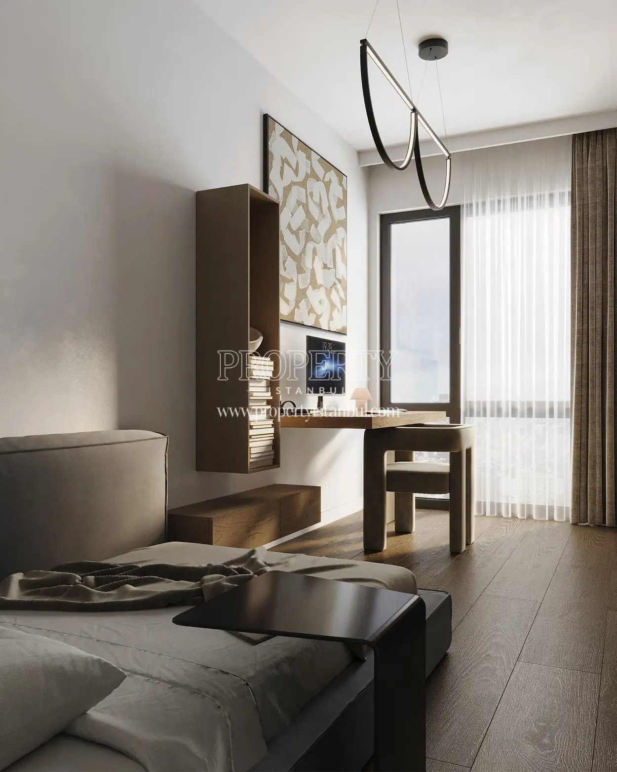 Study room of an apartment in Rams City Halic
