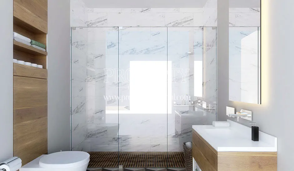 Bathroom of an apartment in Taksim Palas