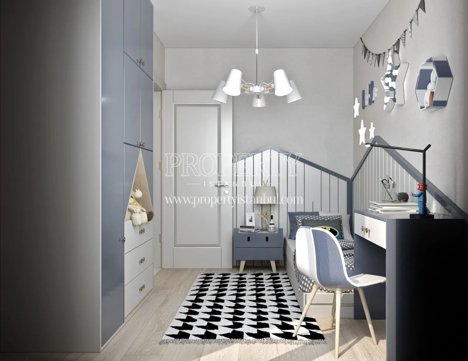 Children's bedroom of an apartment in Hilal Life