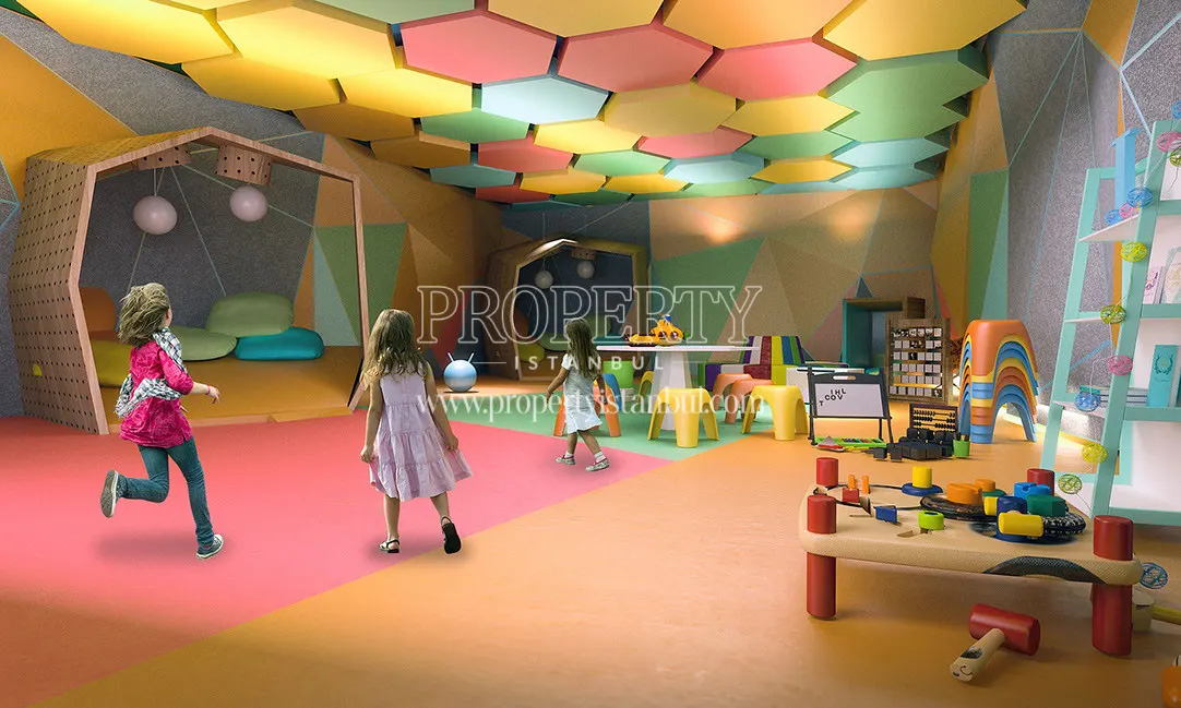 Children's playground in Taksim Palas