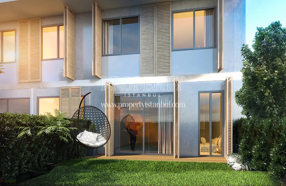 Garden area of an apartment in Taksim Palas