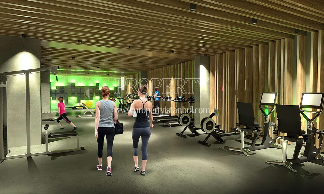 Fitness area in Taksim Palas