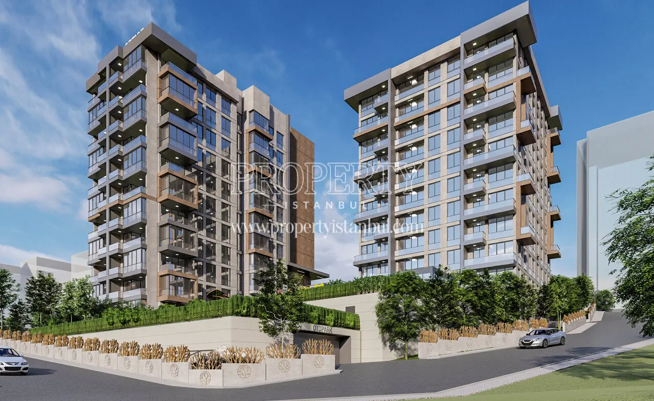 Blocks and garden of the Orman Istanbul project