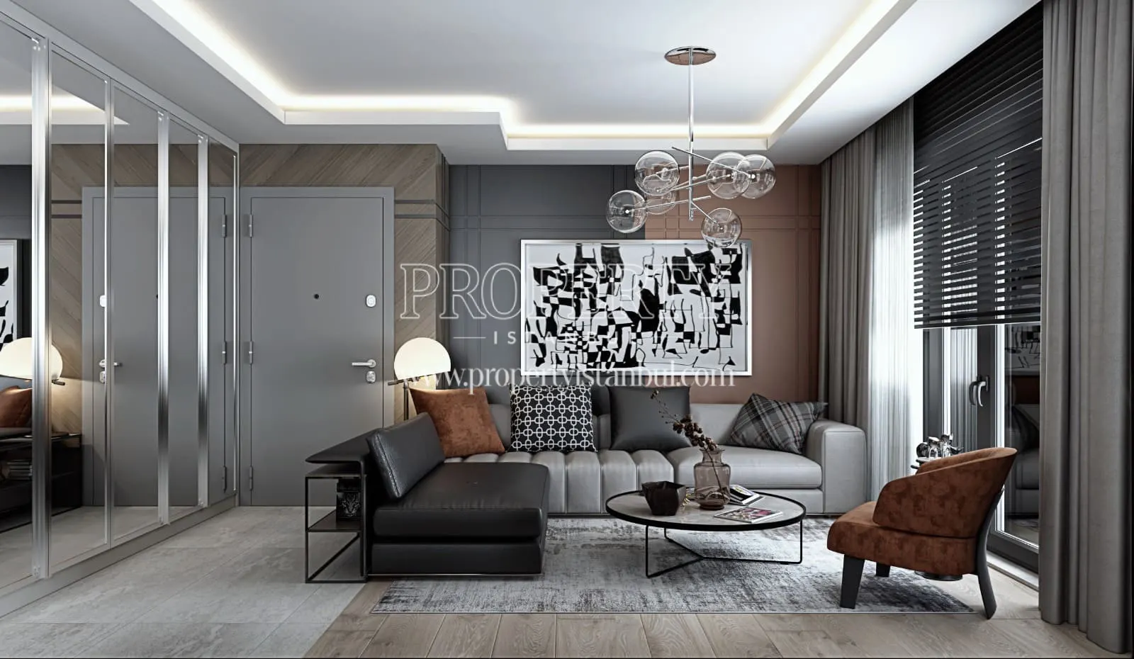 Living room of an apartment in Hilal Life