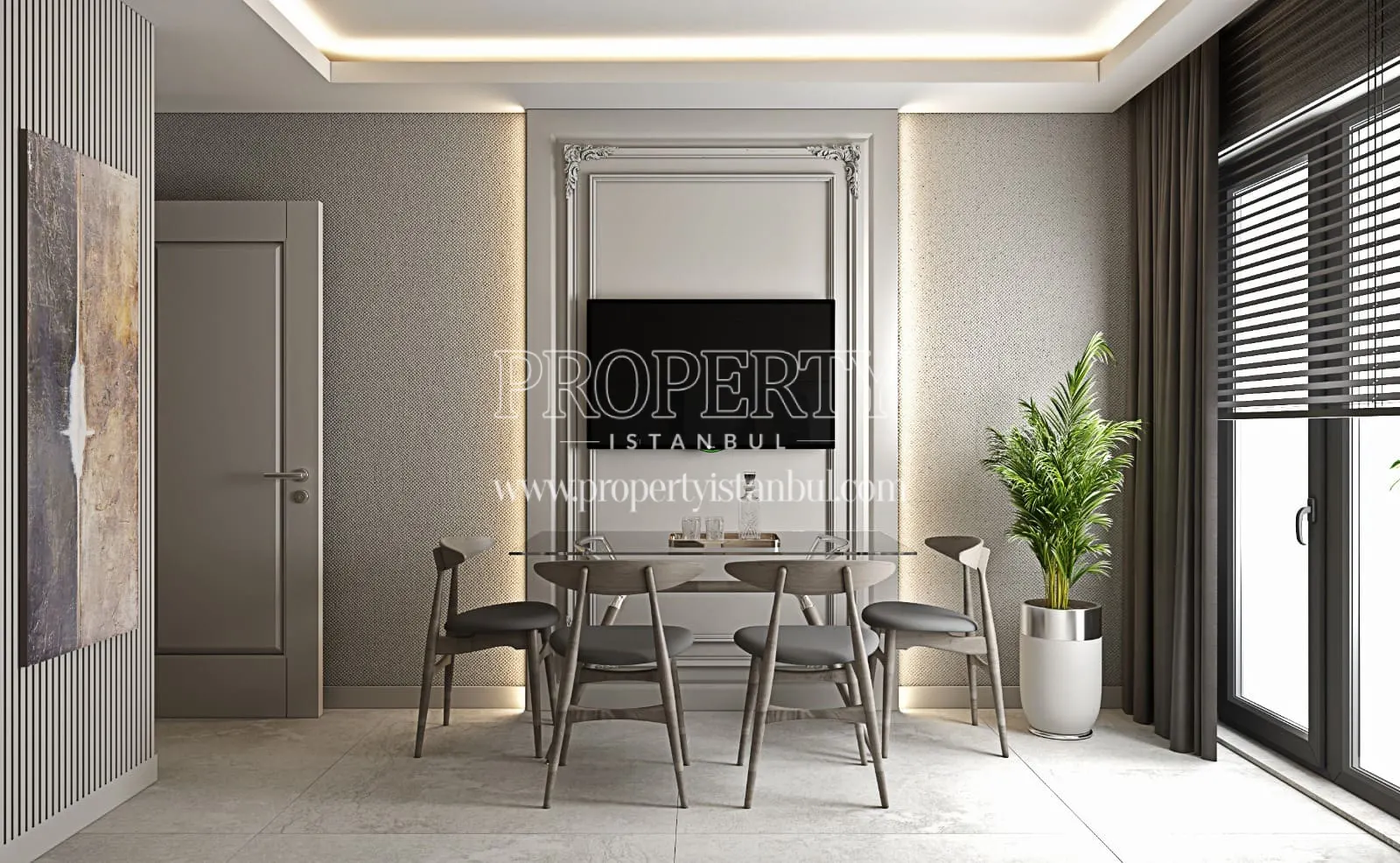 Dining room of an apartment in Hilal Life