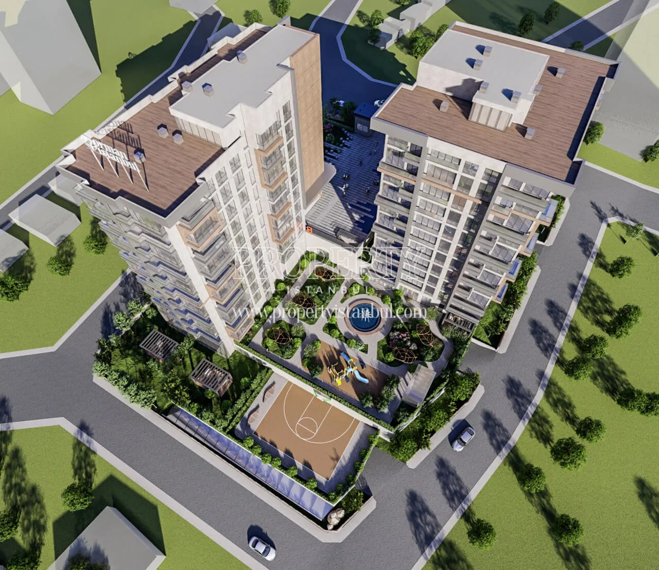 Drone view of the Orman Istanbul project