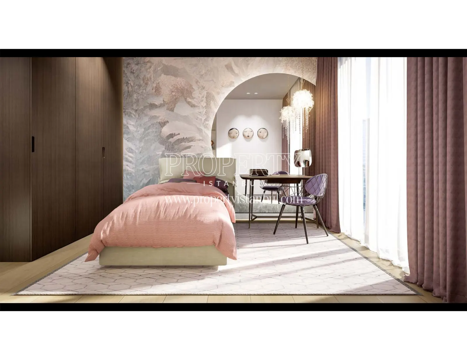 Child's bedroom of an apartment in Rams Garden