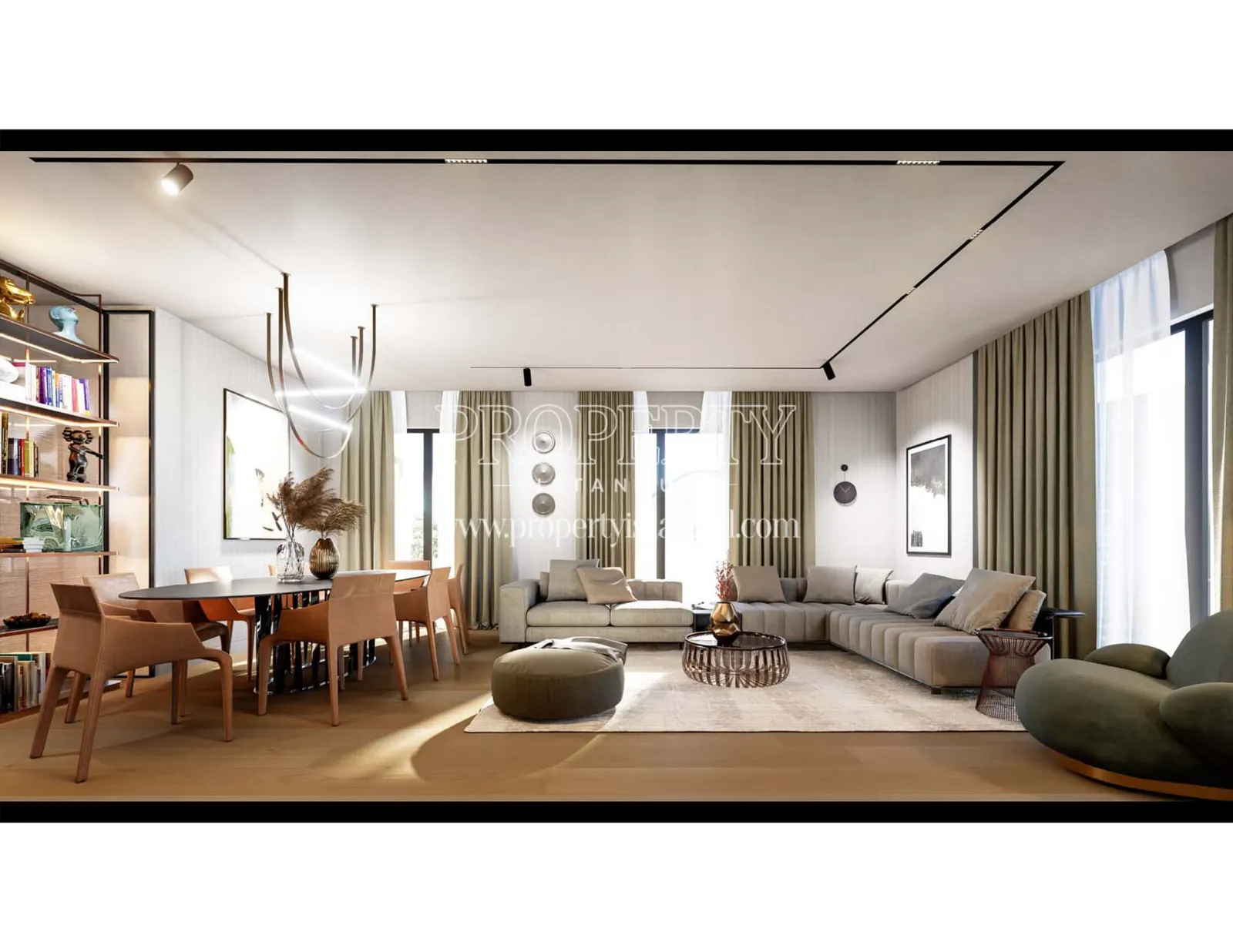 Living room of an apartment in Rams Garden