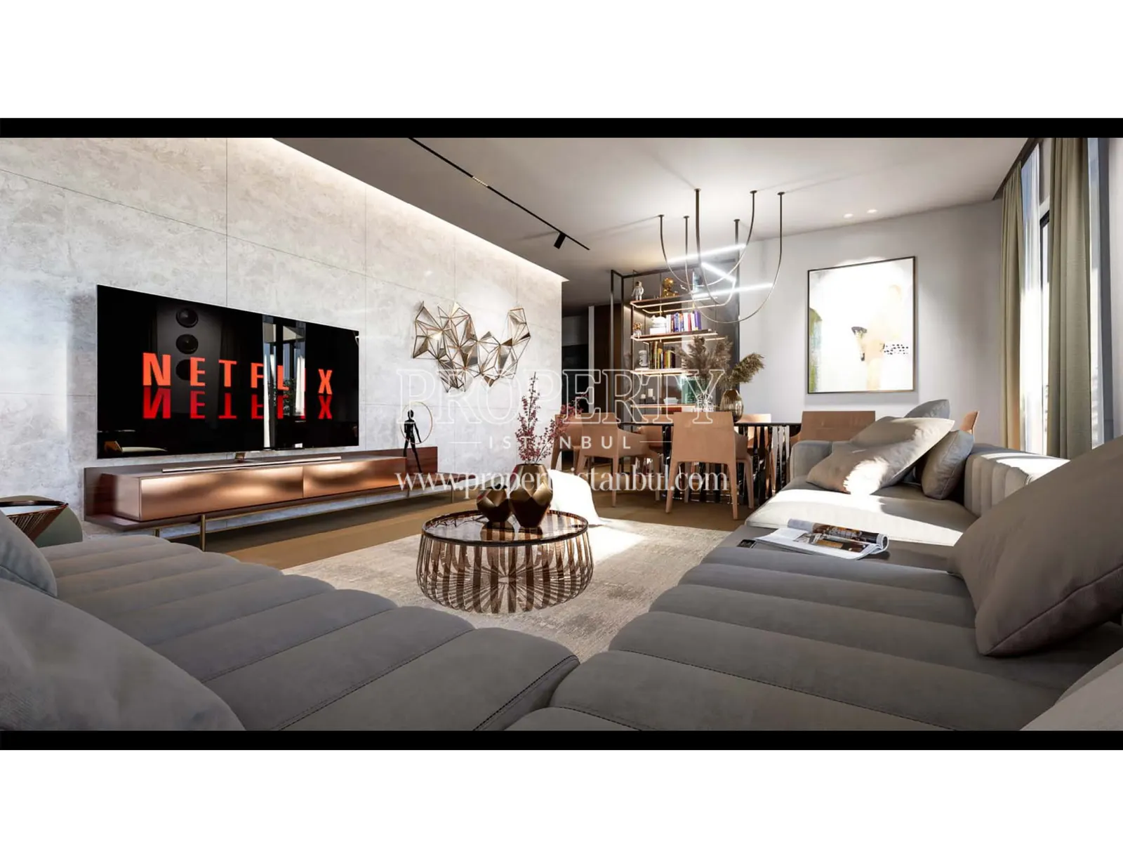 Living room of an apartment in Rams Garden