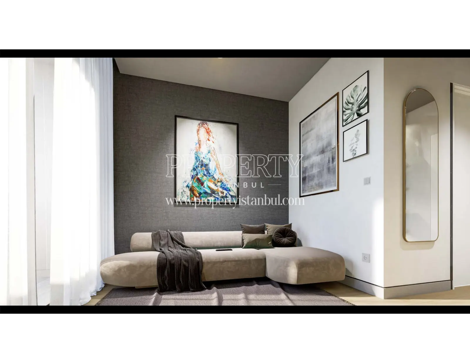 Living room of an apartment in Rams Garden