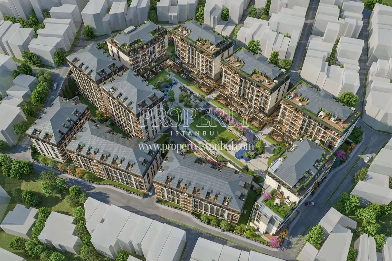 Drone view of the Referans Besiktas project