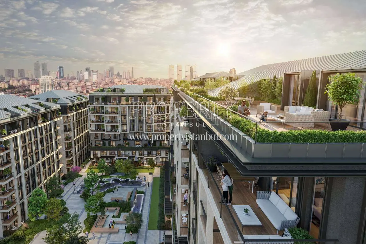 Terrace view of the Referans Besiktas project