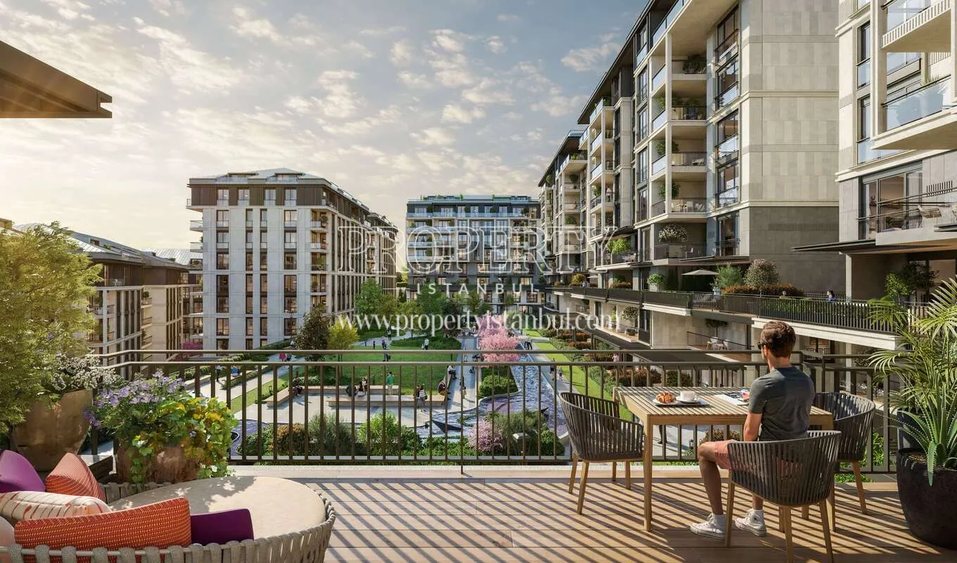 Balcony view of the Referans Besiktas project