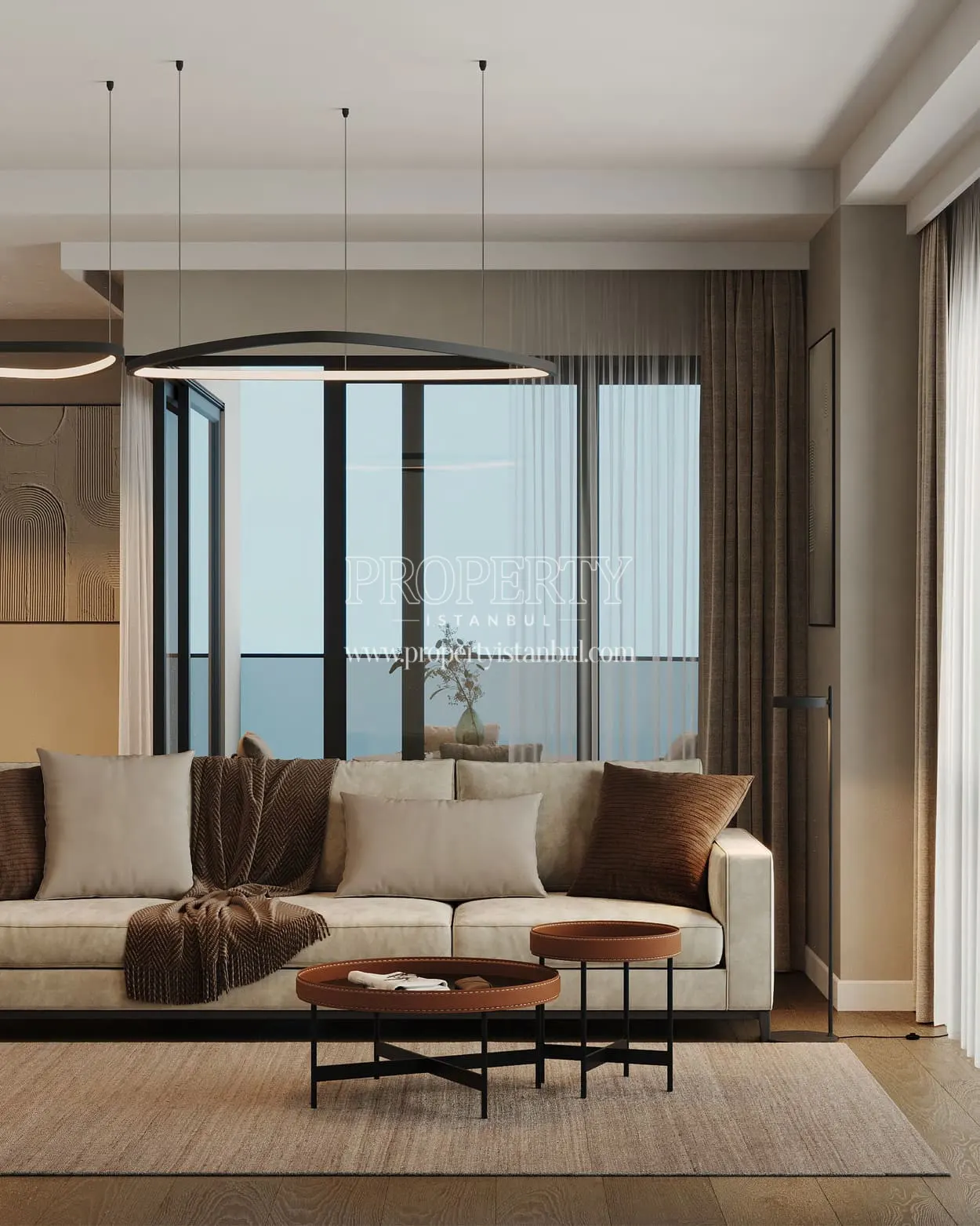Living room of an apartment in Rams City Halic