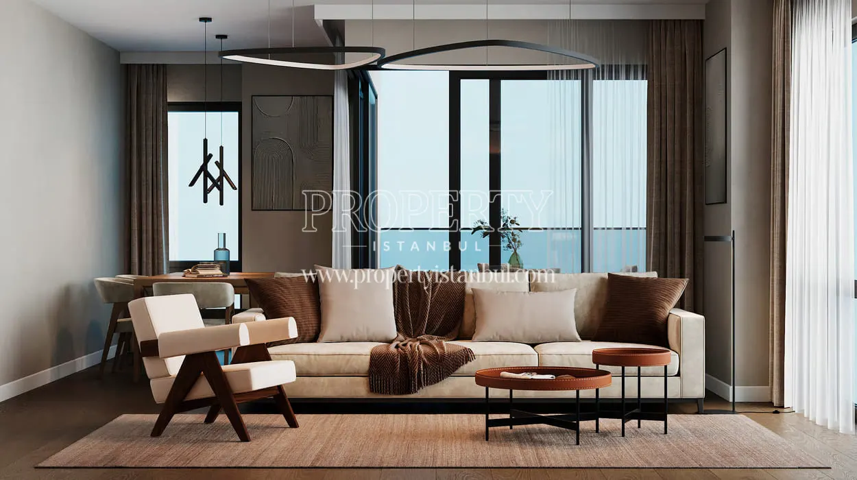 Living room of an apartment in Rams City Halic