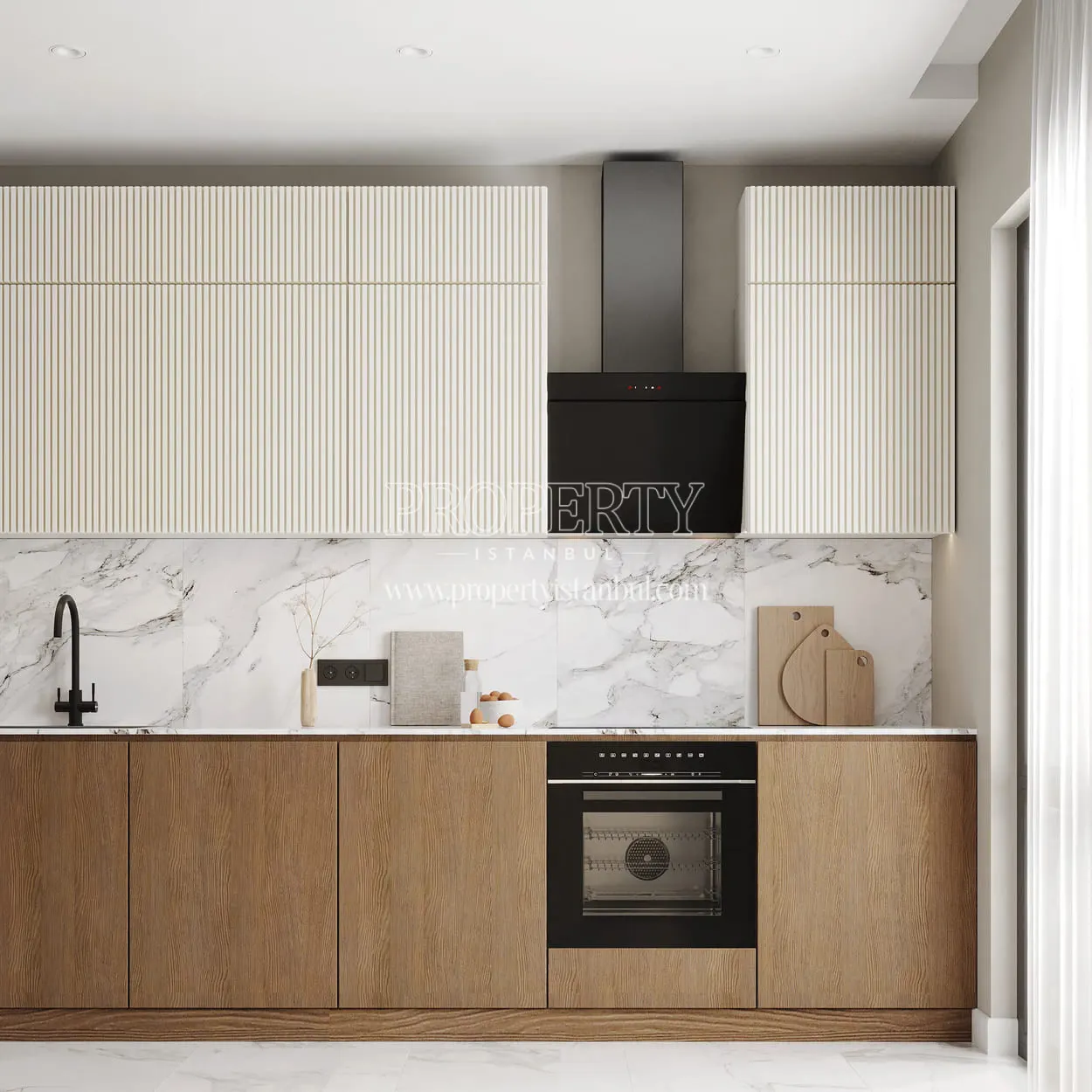 Kitchen of an apartment in Rams City Halic
