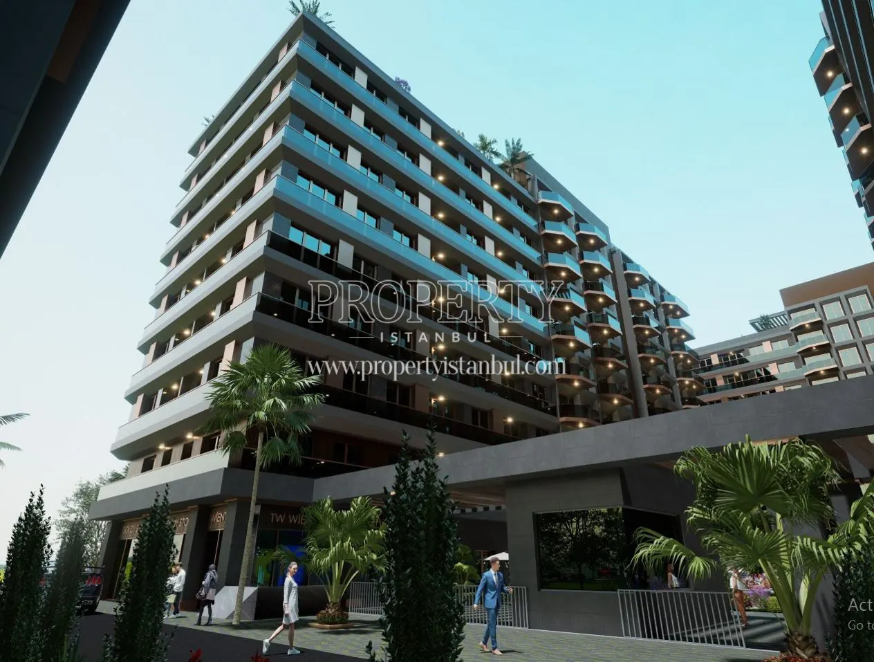 Outdoor view of the Empire Beylikduzu project