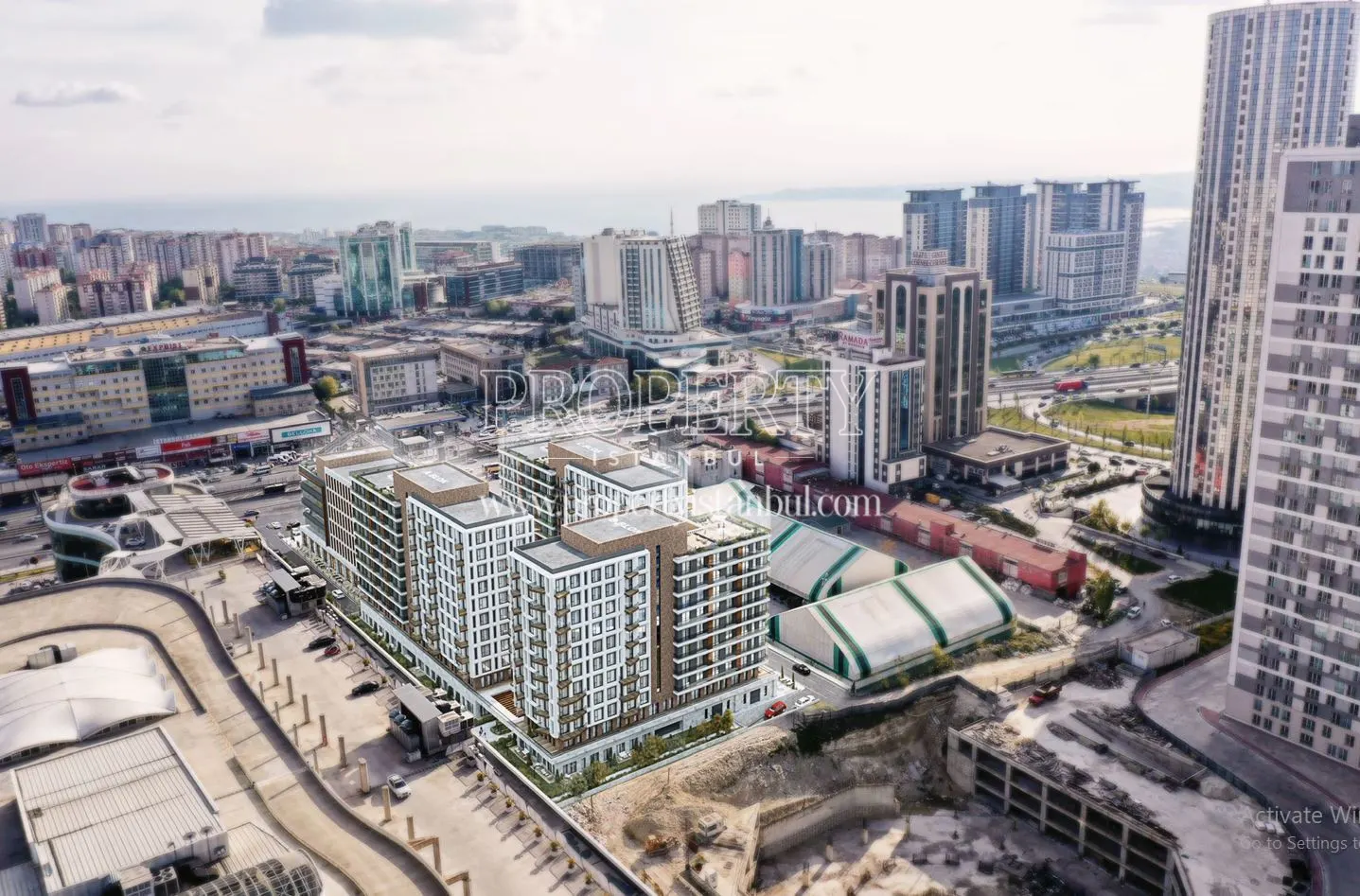 Top view of the Empire Beylikduzu project