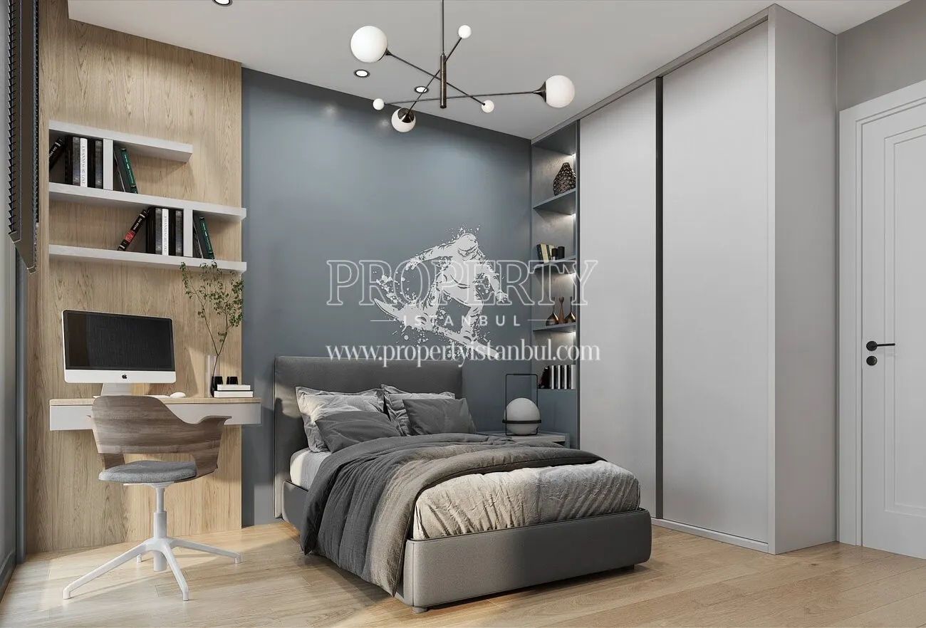 Children's bedroom of an apartment in Dunya Sehir Maltepe
