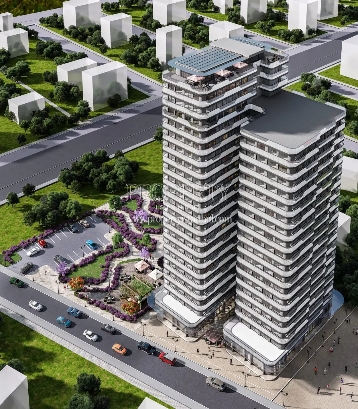 Drone view of the Empire Avcilar project