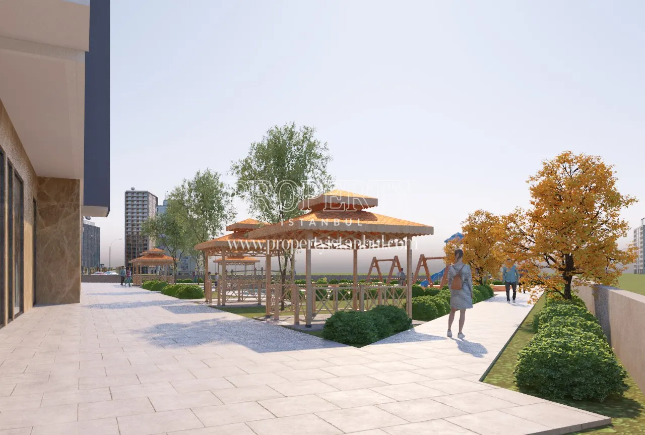 Garden area of the Cadde Ispartakule project