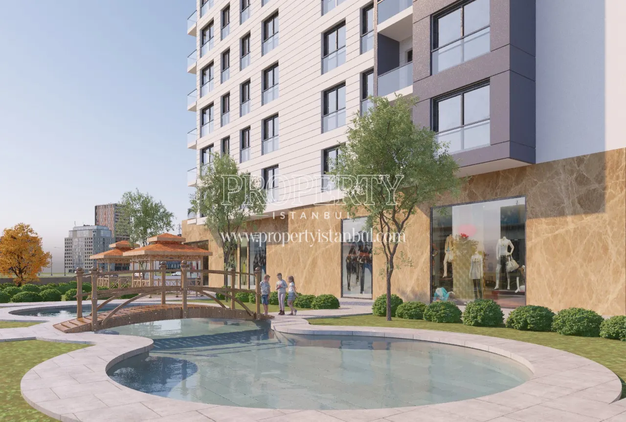 Ornamental pool of the Cadde Ispartakule project