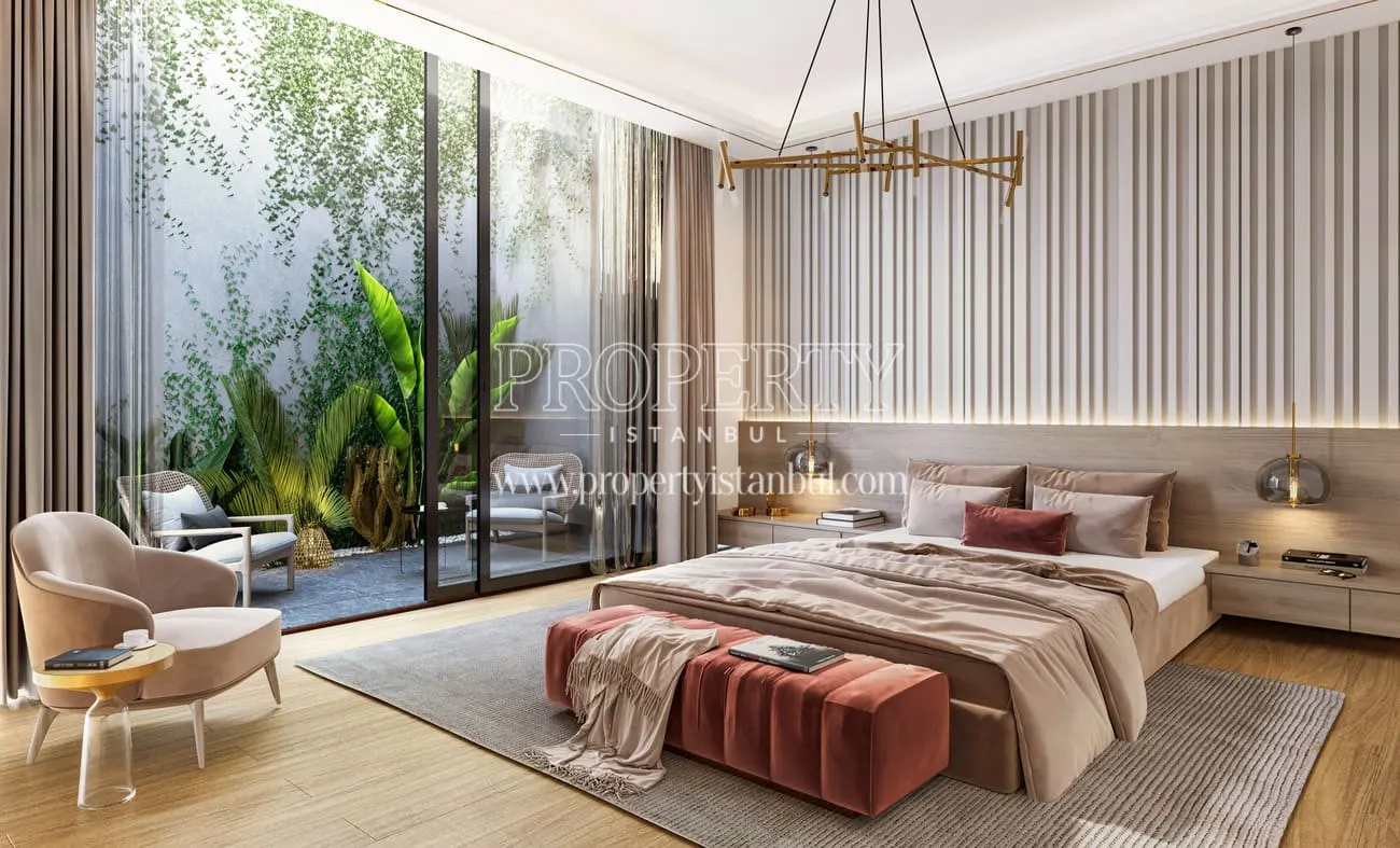 Master bedroom of an apartment in the Selenium Park project