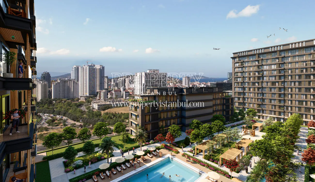 Balcony view of Dunya Sehir Maltepe