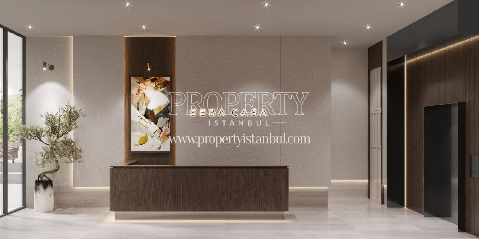 Lobby area of the Seba Casa project