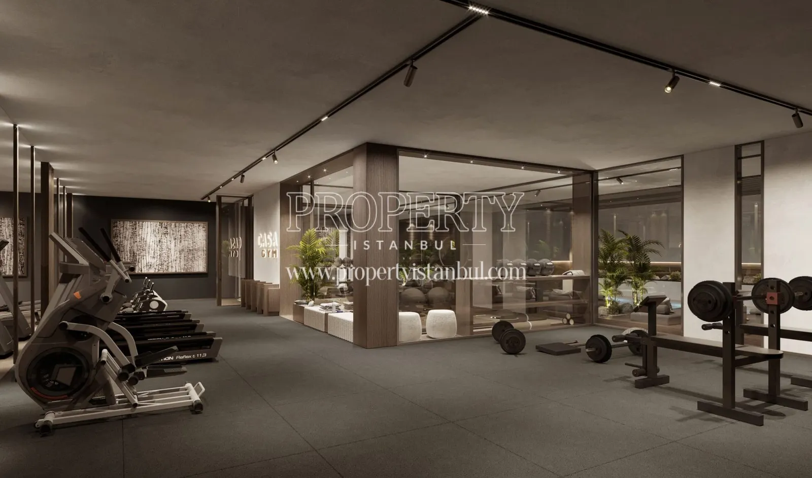 Fitness area in the Seba Casa project