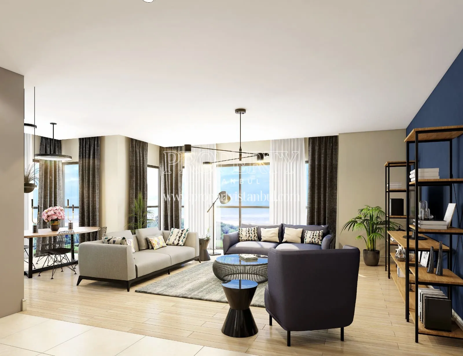 Living room of an apartment in Superior Suites