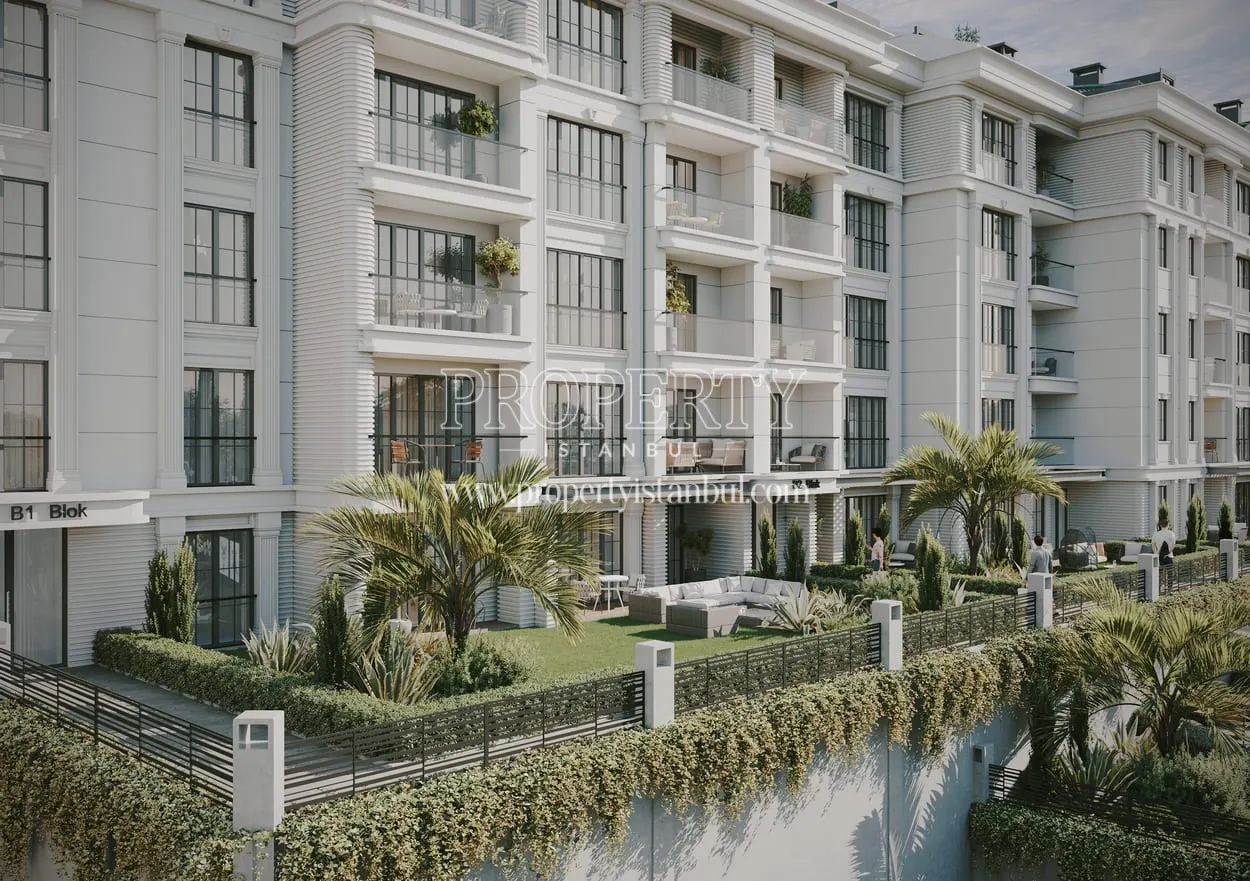 Private garden area of the Hilal Hill project