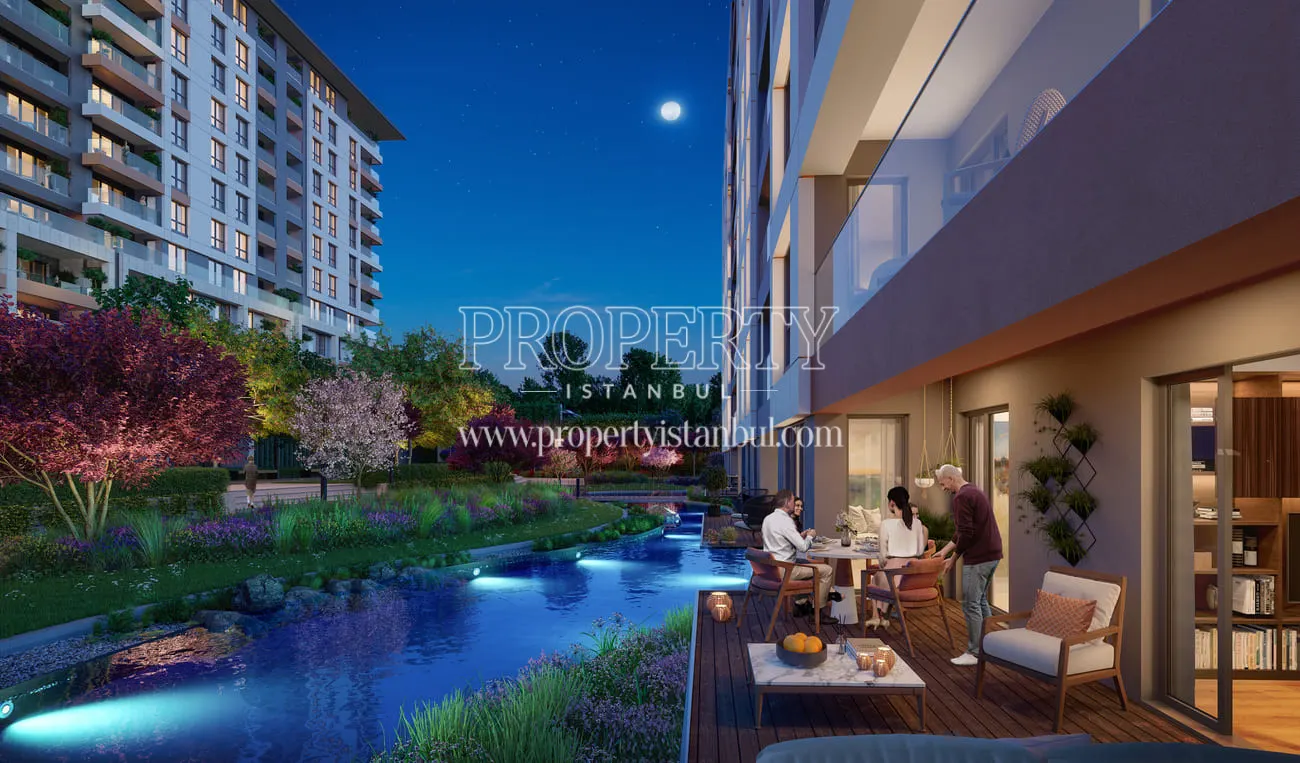 Inner garden view of the Suryapi Cevher project