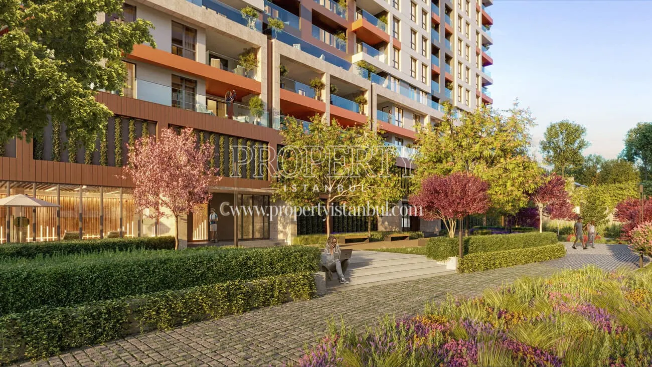 Lush landscape area of the Suryapi Cevher project
