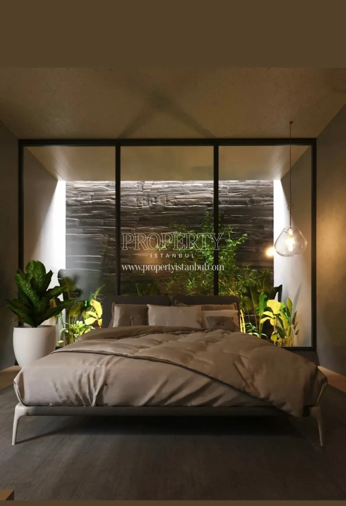 Bedroom of an apartment in the Selenium Park project