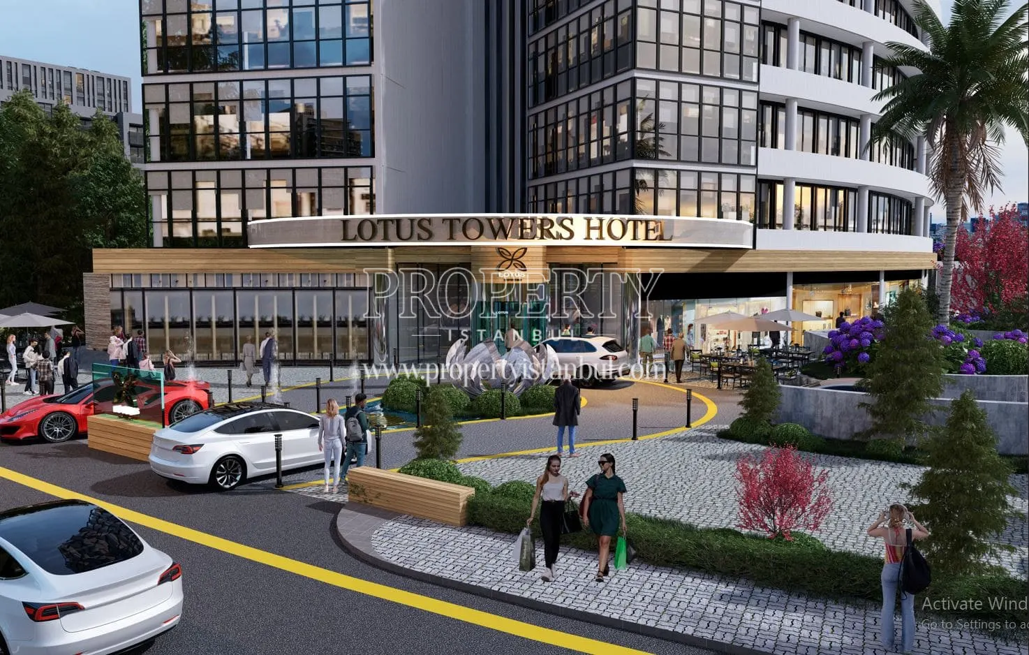 Entrance of the Lotus Towers project