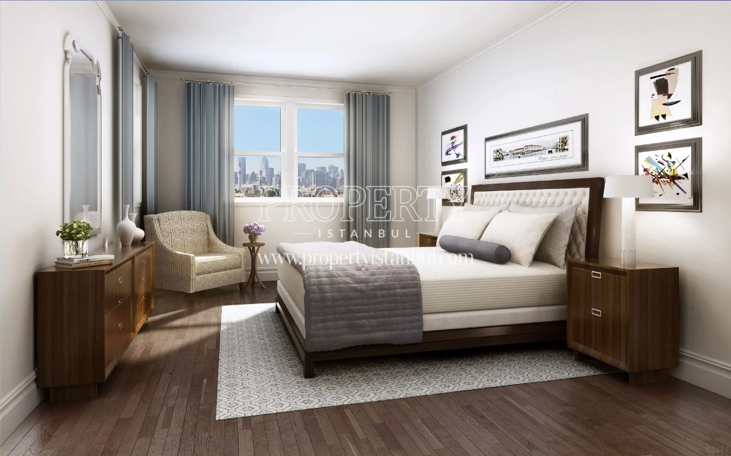 Bedroom of an apartment in JB Panorama project