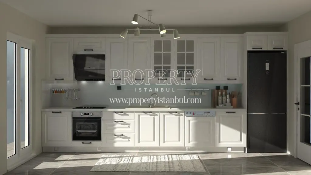 Kitchen of an apartment in the Cadde Ispartakule project