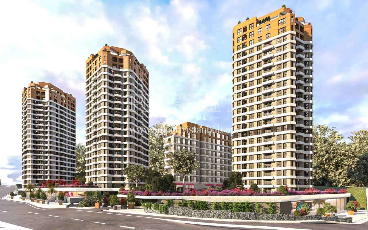 Buildings of Dunya Sehir Kartal