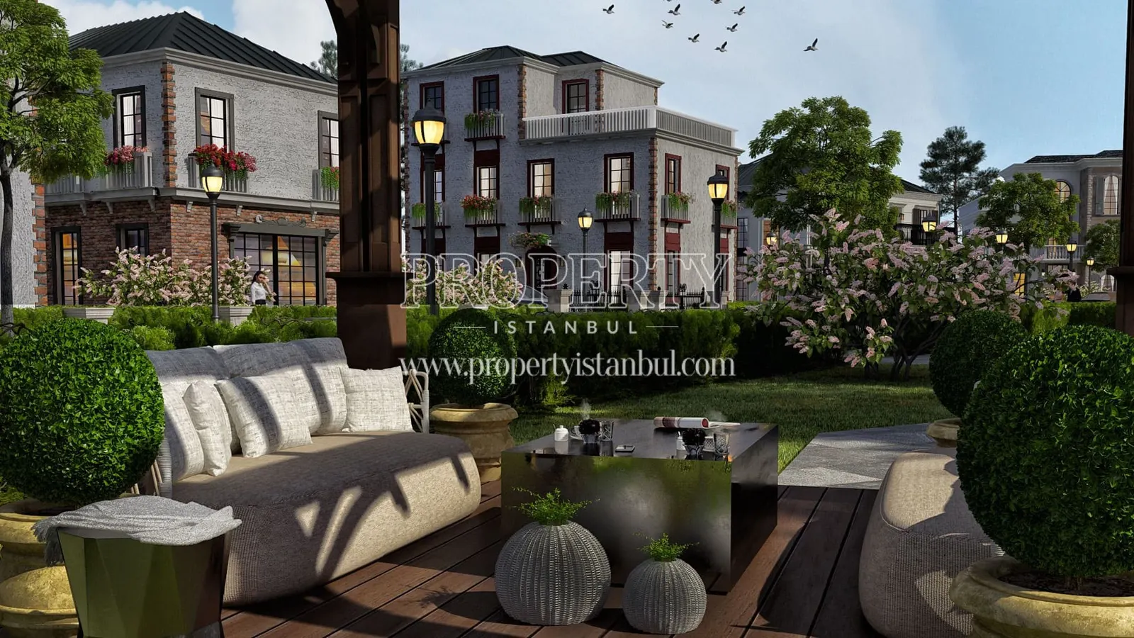 Garden terrace area of Volony Omerli