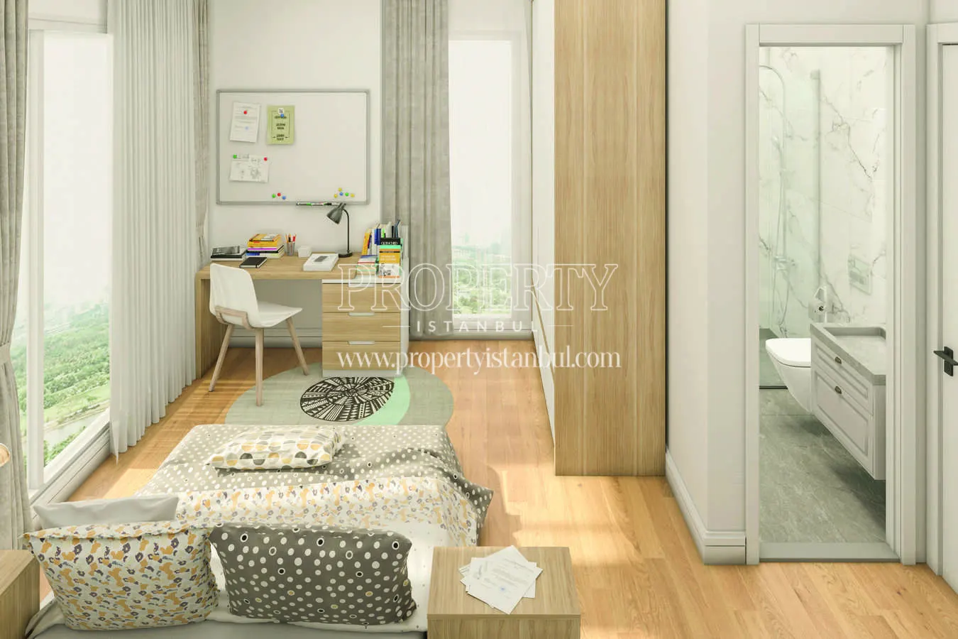 Children's bedroom of a villa in Artea Bahcesehir project