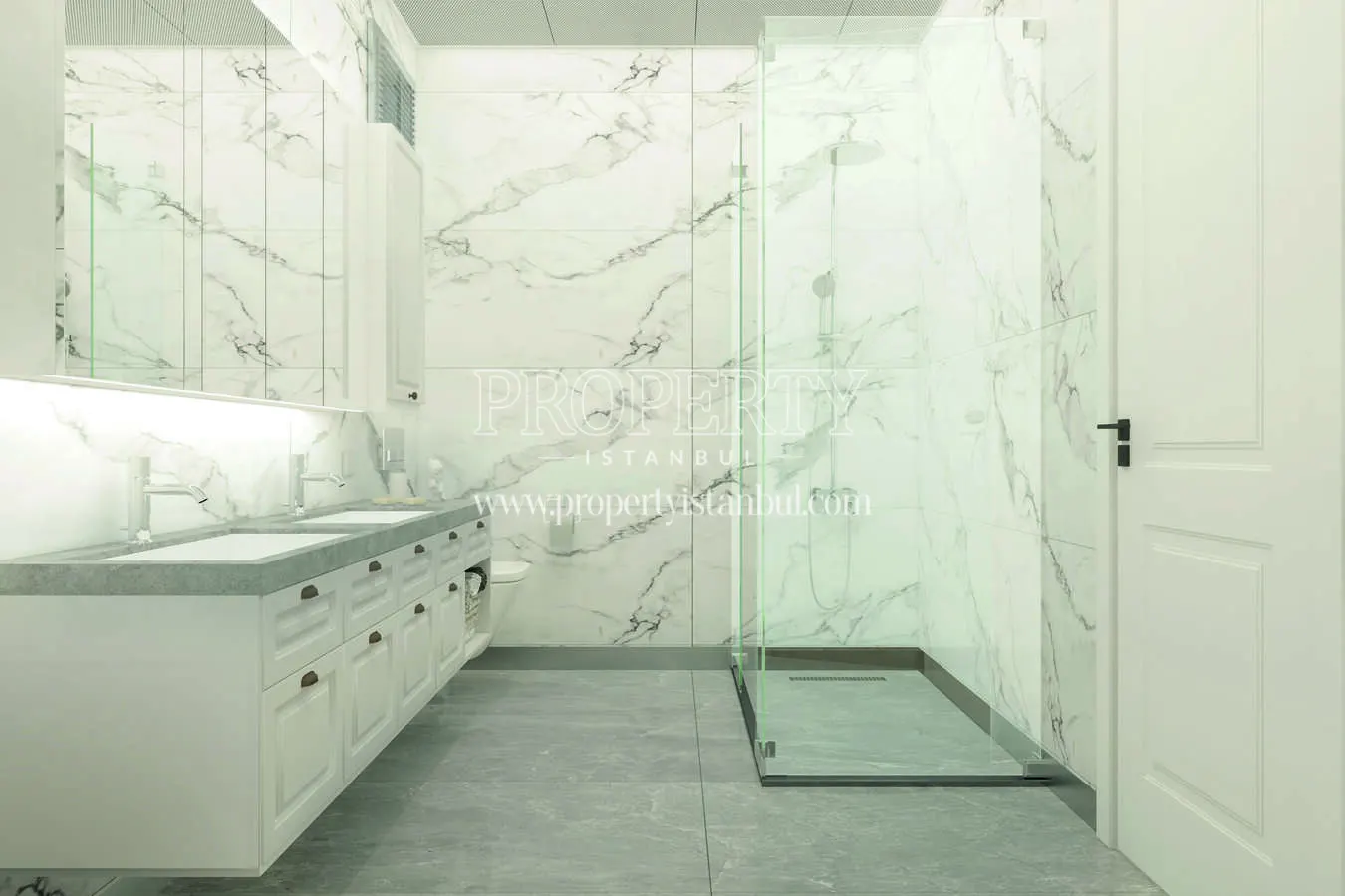 Second bathroom of a villa in Artea Bahcesehir project