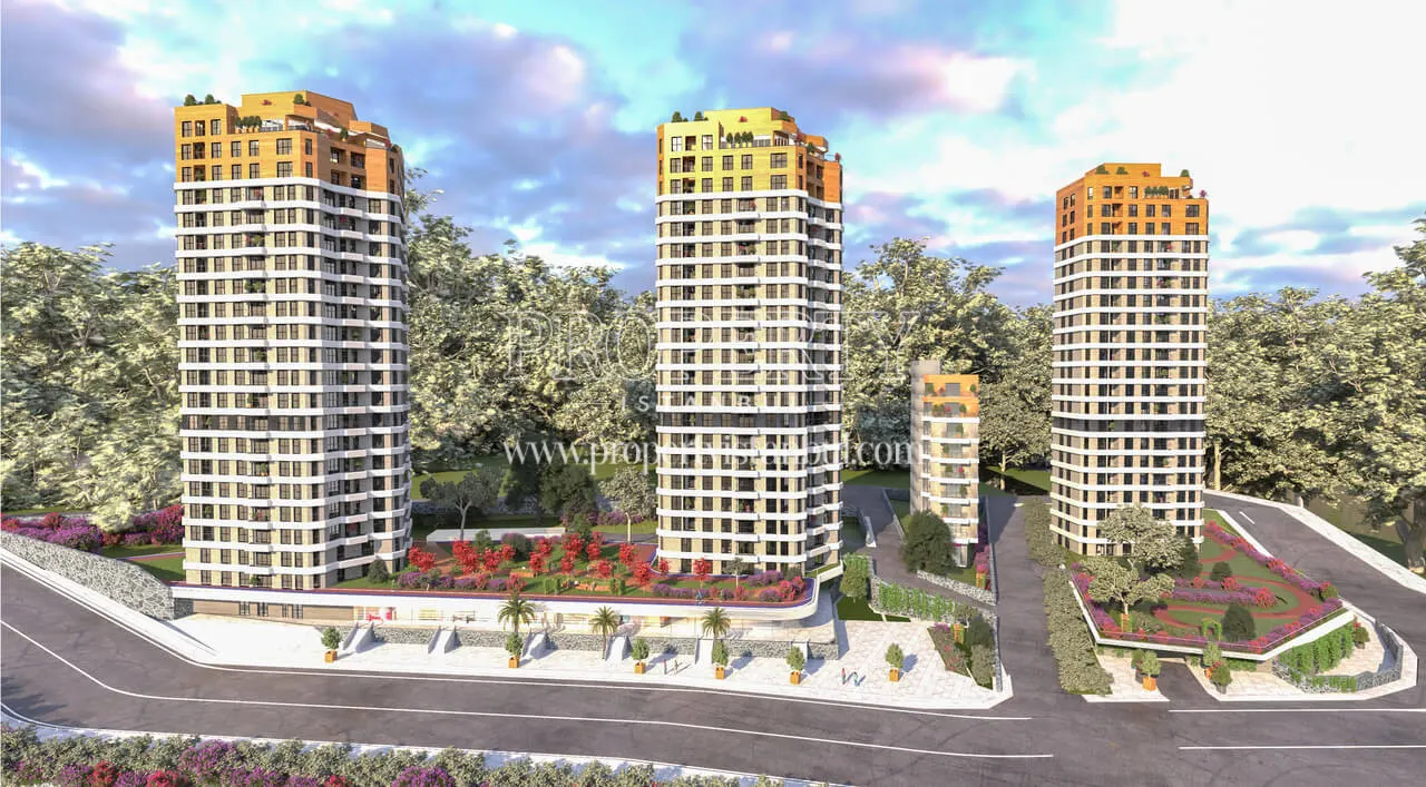 Drone view of Dunya Sehir Kartal