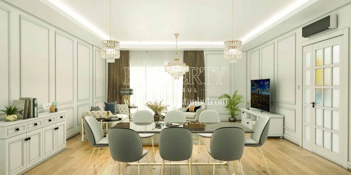 Dining room of a villa in Artea Bahcesehir project